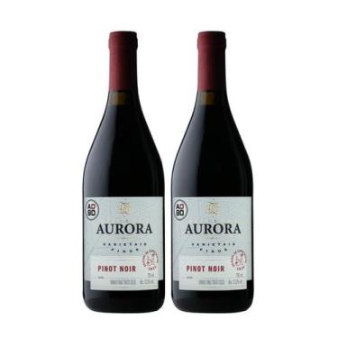 Imagem de Kit 2 Un Vinho Aurora Varietal Pinot Noir 750 ml