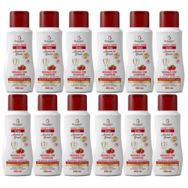Imagem de Kit 12 Sabonete Íntimo Morango Champagne 200Ml - BioInstinto