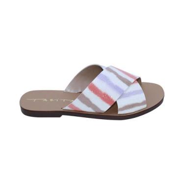 Imagem de Chinelo de Couro Tabita 2981885, Multicolorido, 38, Feminino