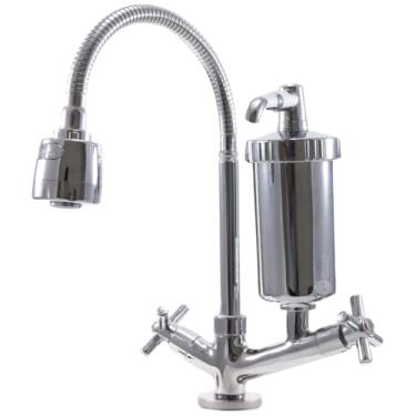 Imagem de Torneira Gourmet Com Filtro de Pia Mesa Bancada C-34 1/4 Volta
