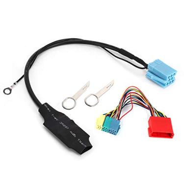 Imagem de Yctze Adaptador de Bluetooth 5.0 conector de rádio, cabo adaptador auxiliar de estéreo para carro ABS serve para 8L 8P (20 pinos/8 pinos)