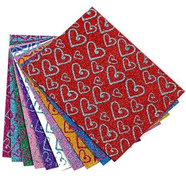 Imagem de Legou Placa em Eva com Glitter, Estampado Manta Adesiva, A4, 2 mm,Multicor,Pacote de 10 - B