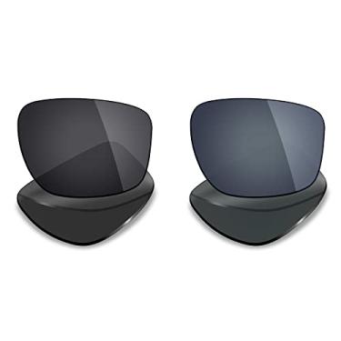 Imagem de 2 pares de lentes polarizadas de substituição da Mryok para óculos de sol Oakley Sliver F – Opções