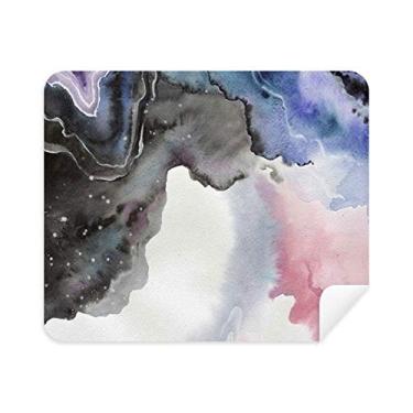 Imagem de Pano de limpeza de tela para telefone com sombreamento abstrato de tinta aquarela 2 peças tecido de camurça