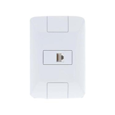 Imagem de Tomada Para Telefone Rj11 Aria Branco - Tramontina