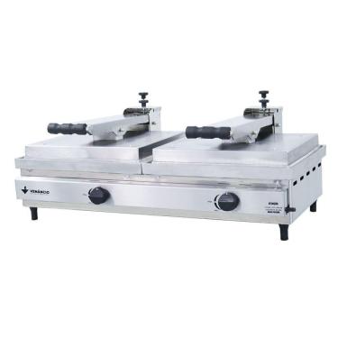 Imagem de Chapa Sanduicheira a Gás Conjugada de Aluminio Venâncio 70 cm com Prensa SCG70A2P