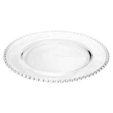 Imagem de Prato Raso Pearl Clear 28 cm em Cristal Ecológico Wolff