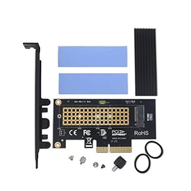 Imagem de YIOVVOM SSD M.2 NVME para adaptador PCIe 4.0 x4 com solução de dissipador de calor de alumínio suporta 2280, 2260, 2242, 2230 unidades de estado sólido