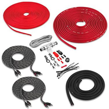 Imagem de Kit de fiação de amplificador profissional Belva Completo True Spec 8 calibre 4 canais (BAK84)