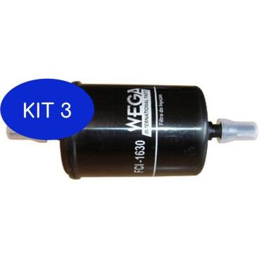 Imagem de Kit 3 Filtro Combustível Citroen C3 Picasso 1.6 16v 12 Diante