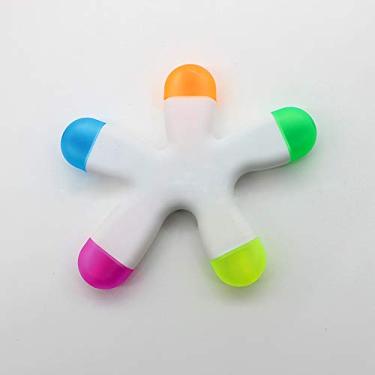Imagem de Marcadores de caneta HiKin fofos Starfish, marcadores criativos multicoloridos fluorescentes, aquarela não tóxica e sem odor, ótimo para agenda de anotações e livros de colorir.