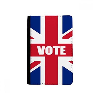 Imagem de Porta-passaporte com a bandeira do Reino Unido Vote nas eleições gerais Notecase Burse Carteira Capa para Cartão, Multicolor