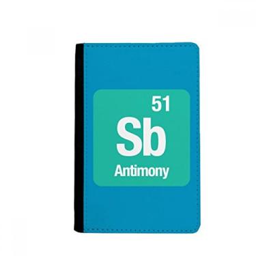 Imagem de Sb Antimônio Elemento Químico Chem Suporte de Passaporte Notecase Burse Capa Carteira Cartão Bolsa, Multicolor