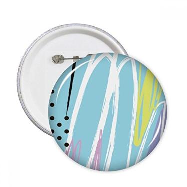 Imagem de Joy Abstrato Plantas Arte Padrão Alfinetes Redondos Emblema Botão Decoração Acessório 5 peças