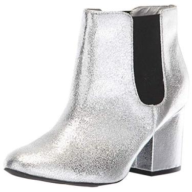 Imagem de Mia Zelma Women's Boot Silver Metallic Block Heel Bootie (6)