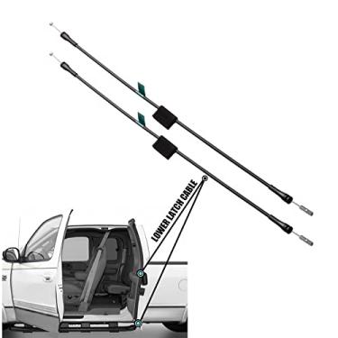 Imagem de Unikpas Cabos de trava inferior da porta traseira compatíveis com Ford F150 1997-2003 Heritage F150 2004 F250 1997-1999 Kit de cabo inferior da porta traseira esquerda e direita 6L3Z18264A01C 6L3Z18264A00C (pacote com 2)