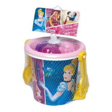 Imagem de Baldinho De Praia Com Acessórios Princesa Disney 9568 - Brinquedos