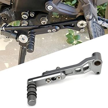 Imagem de Acessórios de motocicleta Pedal de câmbio Pegs de dedo do pé Alavanca de mudança de marcha esquerda compatível com Suzuki GSX250R GSXR250 GW250 DL250 V-Strom 250 (cinza)