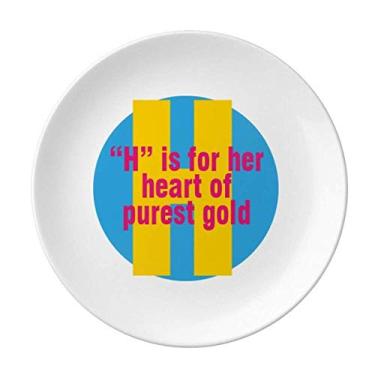 Imagem de Mother Loves Prato Decorativo de Porcelana Salver Prato de Jantar