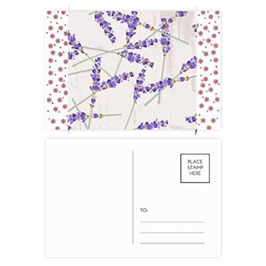Imagem de Cartão postal para decoração de pintura de plantas com flores de lavanda, Natal, celebração, cartão postal de bênção