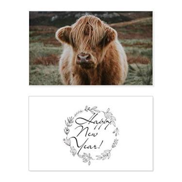 Imagem de Organismo Terrestre Animal Selvagem Buffalo Ano Novo Festival Cartão Bless Mensagem Presente