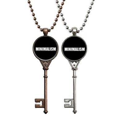 Imagem de OFFbb-USA Colar com pingente de chave minimalista, ideal para decoração de casais