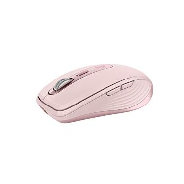 Imagem de Logitech MX Anywhere 3 Mouse de desempenho compacto, sem fio, confortável, rolagem rápida, qualquer superfície, portátil, 4000DPI, botões personalizáveis, USB-C, Bluetooth – Rosa