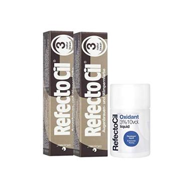 Imagem de Kit Refectocil 2 Tinta + 1 Oxidante N.3 Castanho Natural
