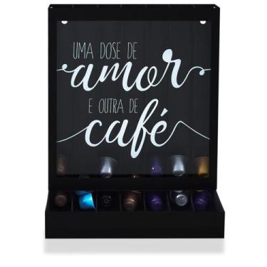 Imagem de Porta Cápsulas De Café Modelo Nespresso Uma Dose De Amor - Gton