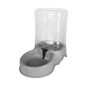 Imagem de Fenteer Alimentador Automático para Animais de Estimação com Dispensador de Água Cinza para Cães e Gatos Pequenos Médios e Grandes