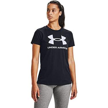 Imagem de Under Armour Camiseta feminina Live Sportstyle com manga curta e gola redonda
