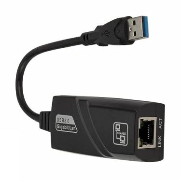 Imagem de Adaptador de Rede USB 3.0 P/ RJ45 Lan Ethernet Gigabit Placa de Rede Externa 10/100/1000mbps