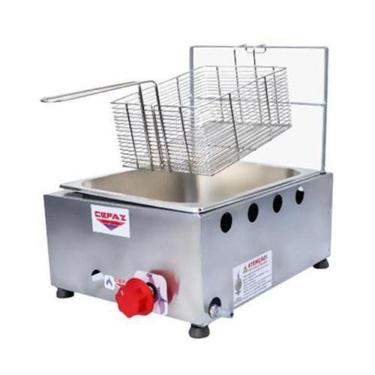 Imagem de Fritadeira Industrial À Gás Cefaz Fc-01 5L Prata