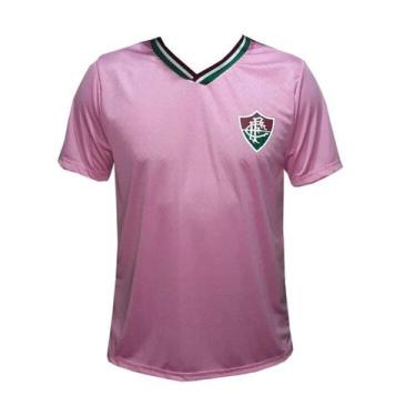 Imagem de Camiseta Braziline Fluminense Bloom Masculino - Rosa