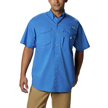 Imagem de (X-Large, Vivid Blue) - Columbia Men's Bonehead Short-Sleeve Work Shirt