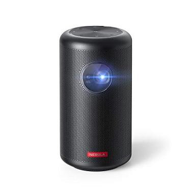 Imagem de Anker NEBULA Capsule Max, Mini projetor Wi-Fi tamanho pint, Projetor portátil 200 ANSI Lumen, Native 720p HD, Alto-falante 8W, projetor de filme, imagem de 200 polegadas, tempo de