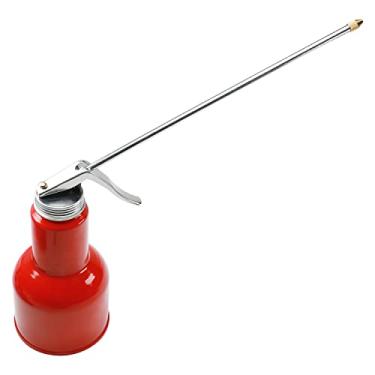 Imagem de Utoolmart 500 g Lata de óleo de alimentação de alta pressão Lubrificantes para veículos garrafa de óleo com bocal longo destacável metal liso rígido, ferramenta manual de bomba de óleo 1 peça