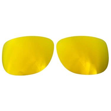 Imagem de Wetnenss Lentes de substituição para óculos de sol Rayban Justin RB4165 (54 mm) / polarizadas de 1,5 mm/fáceis de instalar (douradas)