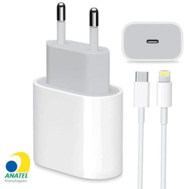 Imagem de Carregador Turbo 20W + Cabo Lightning Para Usb-C Compatível Iphone 11