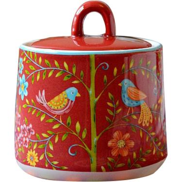 Imagem de Açucareiro, Açucareiro de cerâmica com tampa e jarro de leite, Conjuntos de creme e açúcar, Pote de creme e açucareiro, Jarro de creme Açucareiro, Conjunto de servir café, Jarro de creme - A