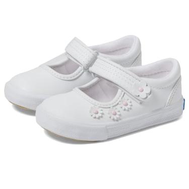 Imagem de Keds Tênis feminino Ella Mj Flowers (bebê/criança pequena), Branco, 21