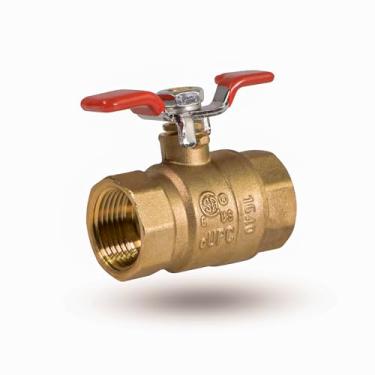 Imagem de Midline Valve Válvula esférica de porta completa premium 837T256-NL com manípulo em T de latão, x 9,5 mm FIP
