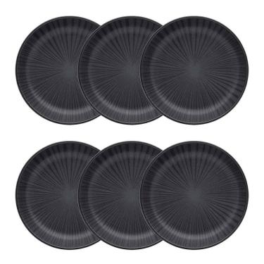 Imagem de Conjunto de Pratos Fundos 06 Peças Flat Ônix Oxford