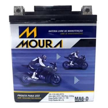 Imagem de Bateria Moura 6ah Cb 300 Cb300 R Cb 300r Cb 300r Flex Ma6-d