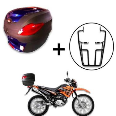 Imagem de Baú 41 litros Awa Proos com Bagageiro para XTZ 125 2002-2016, Azul