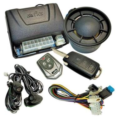 Imagem de Alarme Bloqueador Veículos Automotivo Carro Controle Sirene Completo U