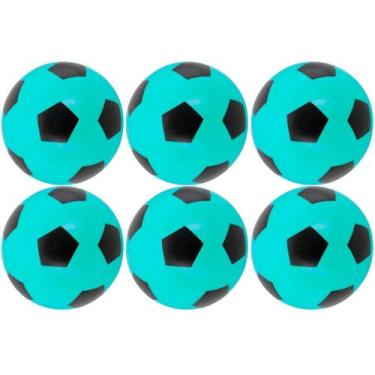 Imagem de 06x Bola De Vinil Pingo Dente De Leite Futebol Kit Atacado - Supri Lar