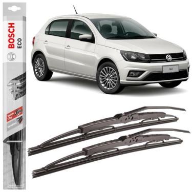 Imagem de Par Palheta Limpador Bosch ECO Ferro Para Gol 2016 Em diante