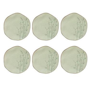 Imagem de Conjunto Aparelho De Jantar Oxford 06 Pratos Rasos 27,5cm Cerâmica Bam