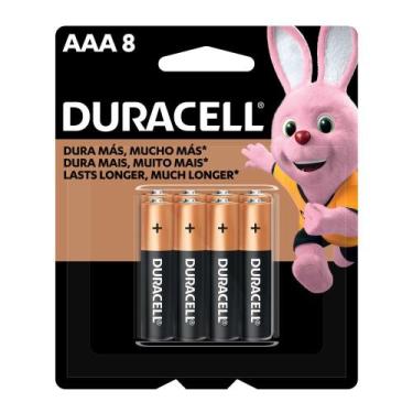 Imagem de Pilha Duracell AAA Alcalina 8 Unidades